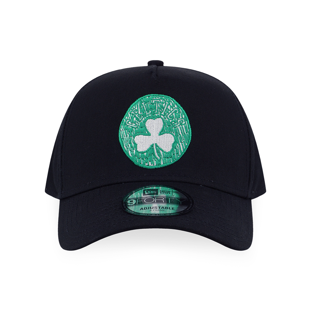 BOSTON CELTICS NBA DOODLES BLACK 9FORTY AF CAP