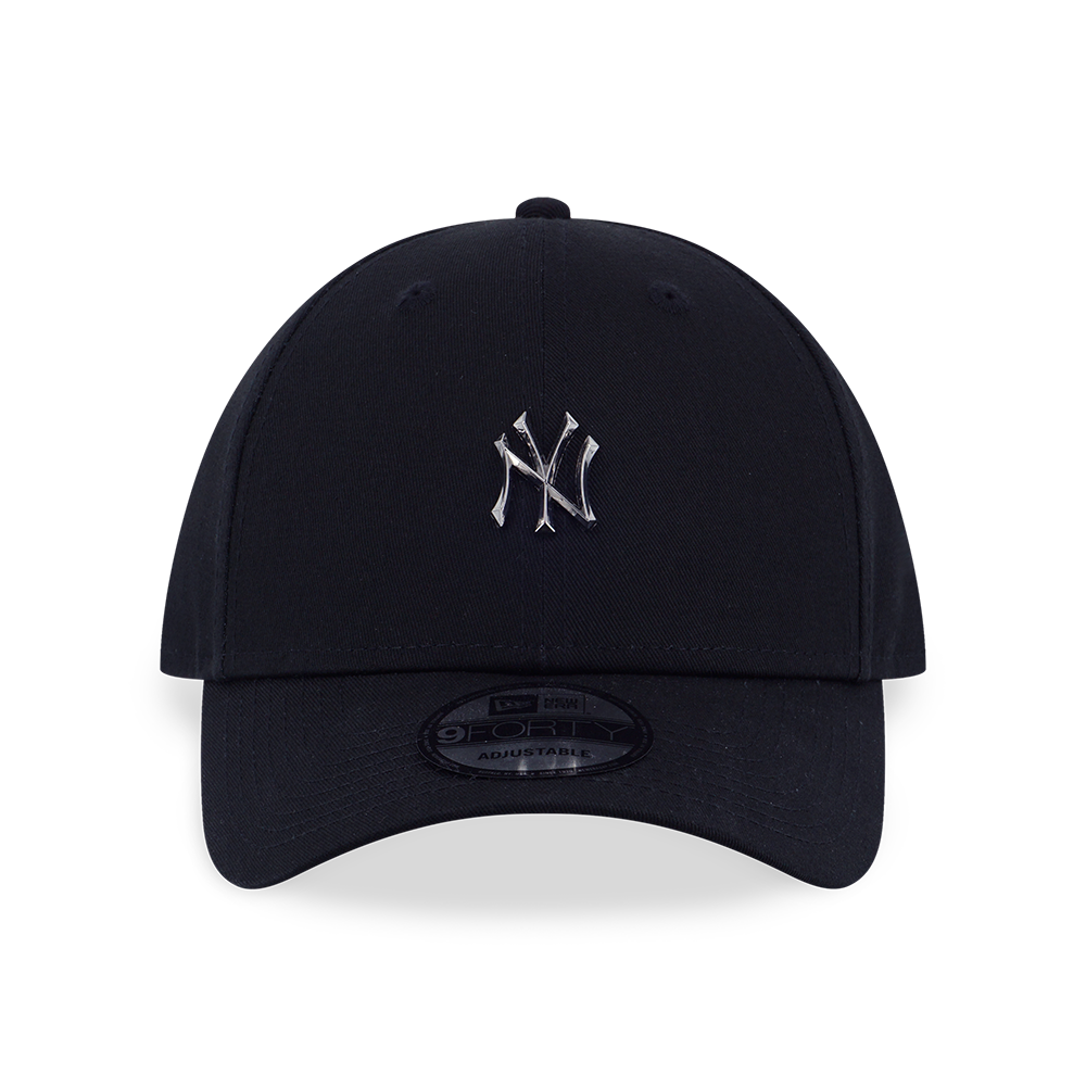 NEW YORK YANKEES MLB METAL BADGE BLACK 9FORTY CAP