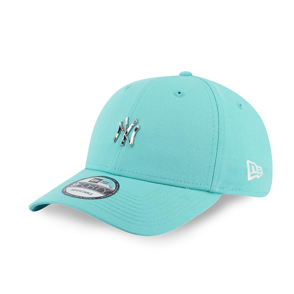 NEW YORK YANKEES MLB METAL BADGE ARCTIC TEAL 9FORTY CAP