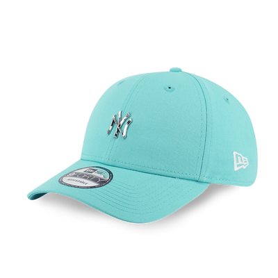 NEW YORK YANKEES MLB METAL BADGE ARCTIC TEAL 9FORTY CAP