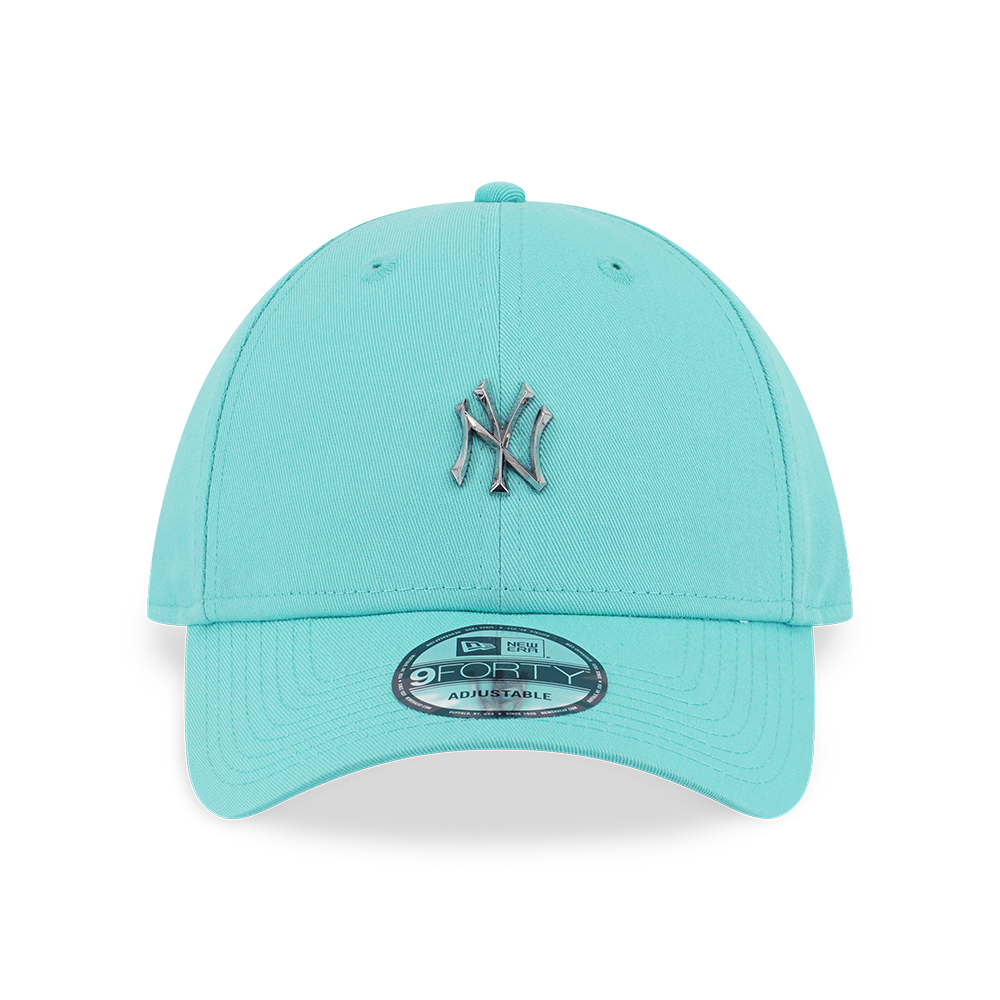 NEW YORK YANKEES MLB METAL BADGE ARCTIC TEAL 9FORTY CAP