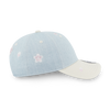 NEW YORK YANKEES FLORAL 2-TONE CHROME WHITE VISOR INDIGO DENIM 9FORTY CAP