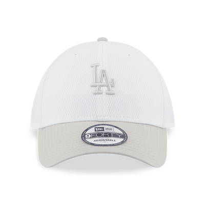 LOS ANGELES DODGERS DASHMARK MINI 2-TONE VINTAGE STONE VISOR WHITE 9FORTY CAP