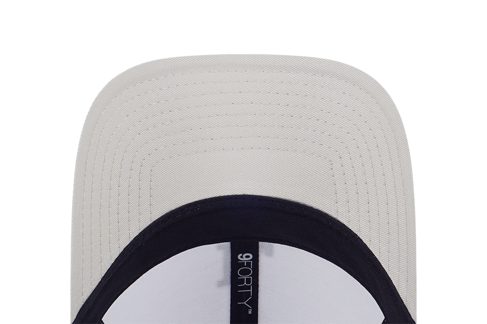LOS ANGELES DODGERS DASHMARK MINI 2-TONE VINTAGE STONE VISOR WHITE 9FORTY CAP