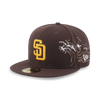 59FIFTY PACK - TONAL WAVE SAN DIEGO PADRES WALNUT 59FIFTY CAP