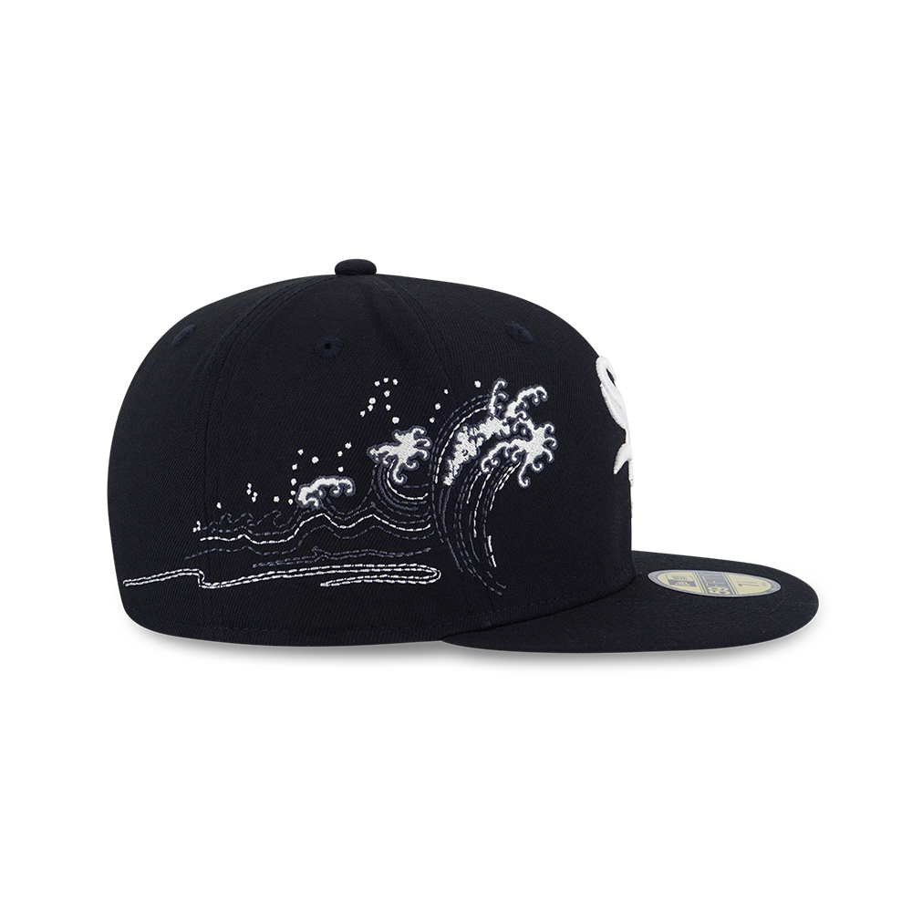 59FIFTY PACK - TONAL WAVE CHICAGO WHITE SOX BLACK 59FIFTY CAP