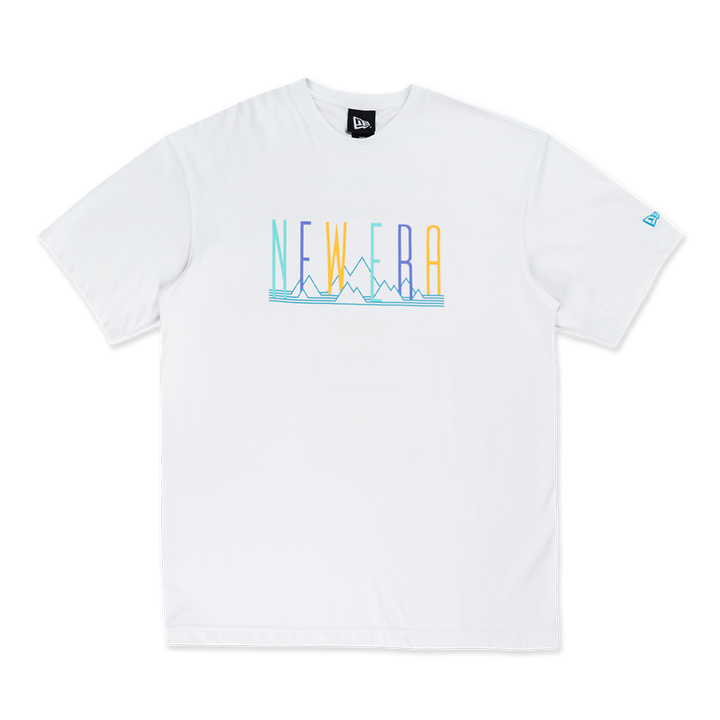 NEW ERA SPRINGTIME RHYTHM WHITE OVERSIZED SHORT SLEEVE T