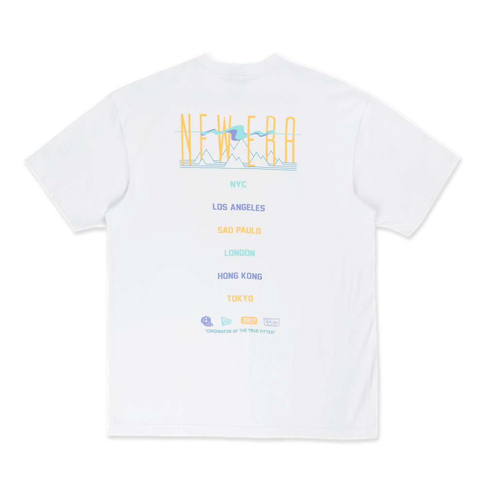 NEW ERA SPRINGTIME RHYTHM WHITE OVERSIZED SHORT SLEEVE T-SHIRT