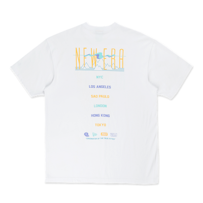 NEW ERA SPRINGTIME RHYTHM WHITE OVERSIZED SHORT SLEEVE T-SHIRT