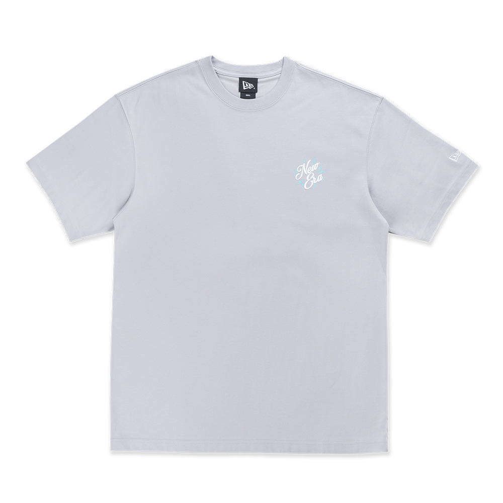 NEW ERA SPRINGTIME RHYTHM DOLPHIN GRAY OVERSIZED SHORT SLEEVE T-SHIRT