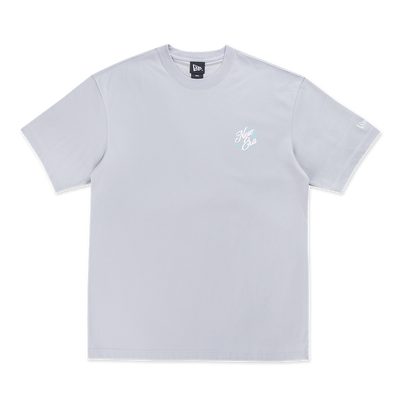 NEW ERA SPRINGTIME RHYTHM DOLPHIN GRAY OVERSIZED SHORT SLEEVE T-SHIRT