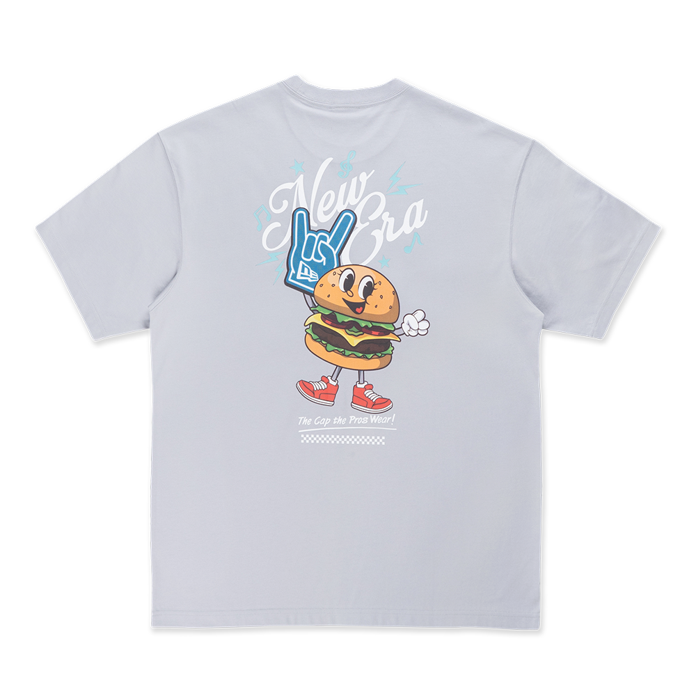 NEW ERA SPRINGTIME RHYTHM DOLPHIN GRAY OVERSIZED SHORT SLEEVE T-SHIRT