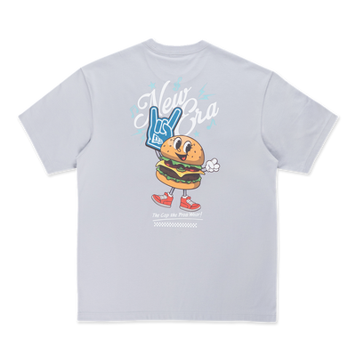 NEW ERA SPRINGTIME RHYTHM DOLPHIN GRAY OVERSIZED SHORT SLEEVE T-SHIRT