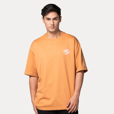NEW ERA SPRINGTIME RHYTHM DEEP SAND BROWN OVERSIZED SHORT SLEEVE T-SHIRT