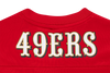 SAN FRANCISCO 49ERS NFL SCARLET AMERICAN FOOTBALL JERSEY