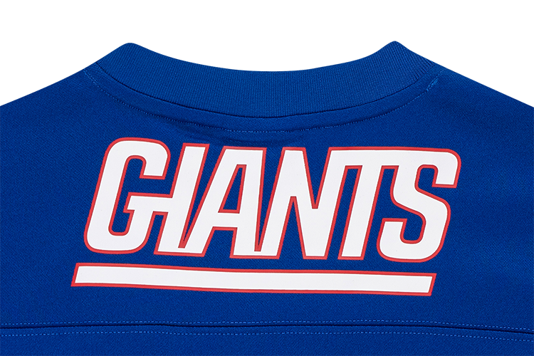 NEW YORK GIANTS NFL LIGHT ROYAL AMERICAN FOOTBALL JERSEY