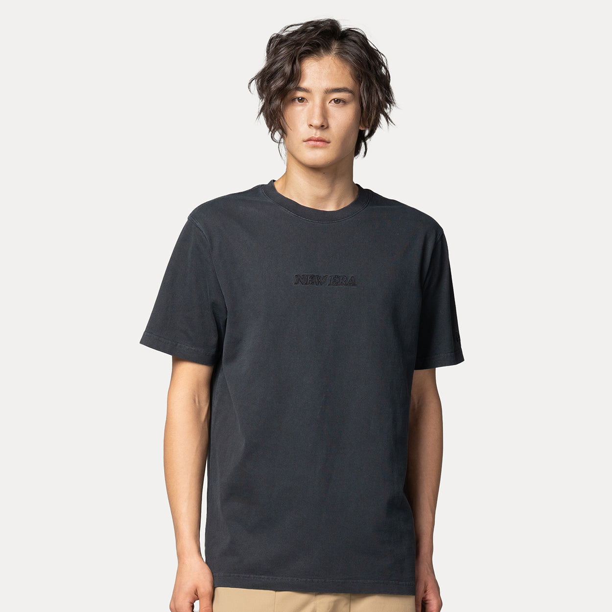 NEW ERA WASHED BLACK SHORT SLEEVE T-SHIRT