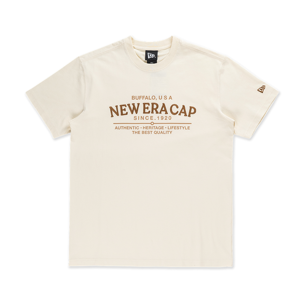 NEW ERA HERITAGE CHROME WHITE SHORT SLEEVE T-SHIRT
