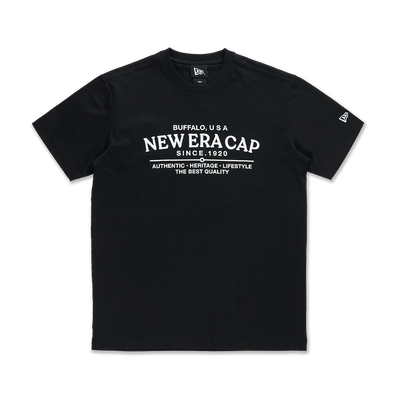 NEW ERA HERITAGE BLACK SHORT SLEEVE T-SHIRT