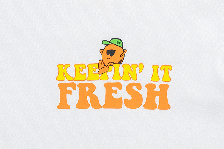 NEW ERA FRUIT KEEPIN'IT FRESH WHITE SHORT SLEEVE T-SHIRT