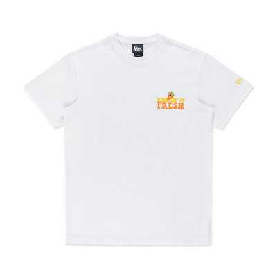 NEW ERA FRUIT KEEPIN'IT FRESH WHITE SHORT SLEEVE T-SHIRT
