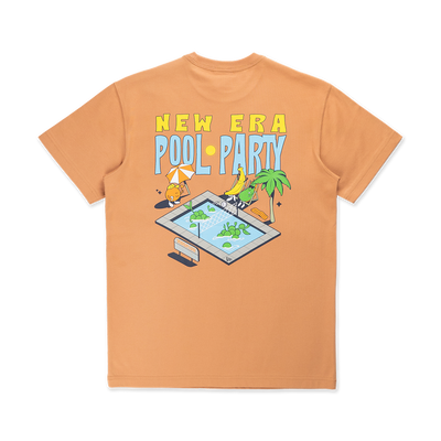 NEW ERA FRUIT POOL PARTY DEEP SAND BROWN SHORT SLEEVE T-SHIRT