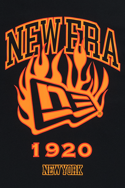 NEW ERA FLAG FLAME NEW YORK 1920 BLACK SHORT SLEEVE T-SHIRT