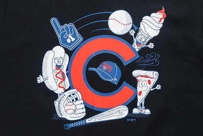 CHICAGO CUBS MLB GRAPHIC BLACK SHORT SLEEVE T-SHIRT