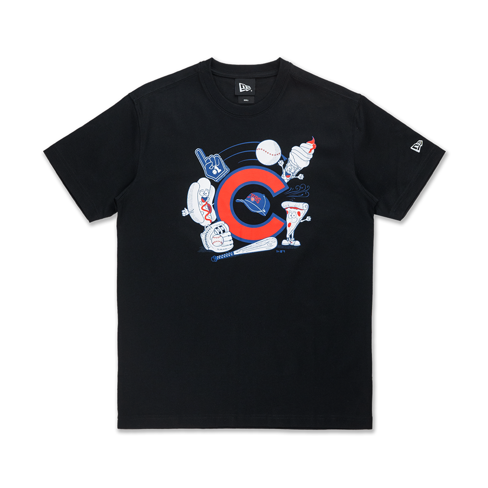 CHICAGO CUBS MLB GRAPHIC BLACK SHORT SLEEVE T-SHIRT