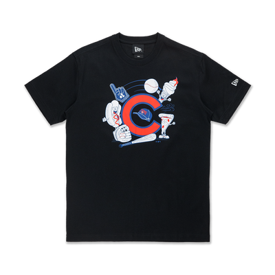 CHICAGO CUBS MLB GRAPHIC BLACK SHORT SLEEVE T-SHIRT