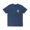 NEW YORK YANKEES LEAGUE WASHED COTTON OCEANSIDE BLUE SHORT SLEEVE T-SHIRT