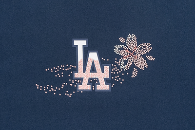 LOS ANGELES DODGERS FLORAL OCEANSIDE BLUE SHORT SLEEVE T-SHIRT