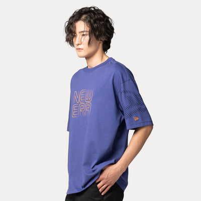 NEW ERA CITY SPORT INK PURPLE OVERSIZED SHORT SLEEVE T-SHIRT