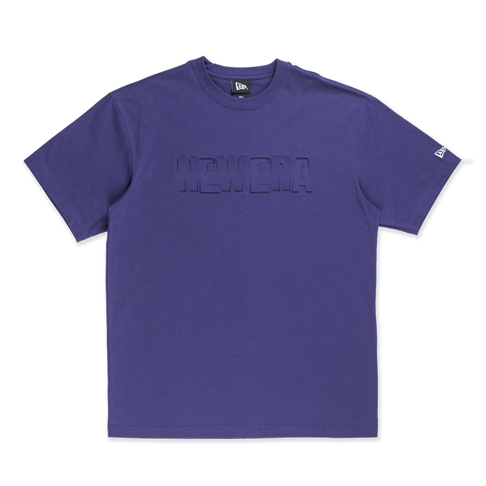 NEW ERA BASKETBALL TONAL PACK PURPLE OVERSIZED SHORT SLEEVE T-SHIRT