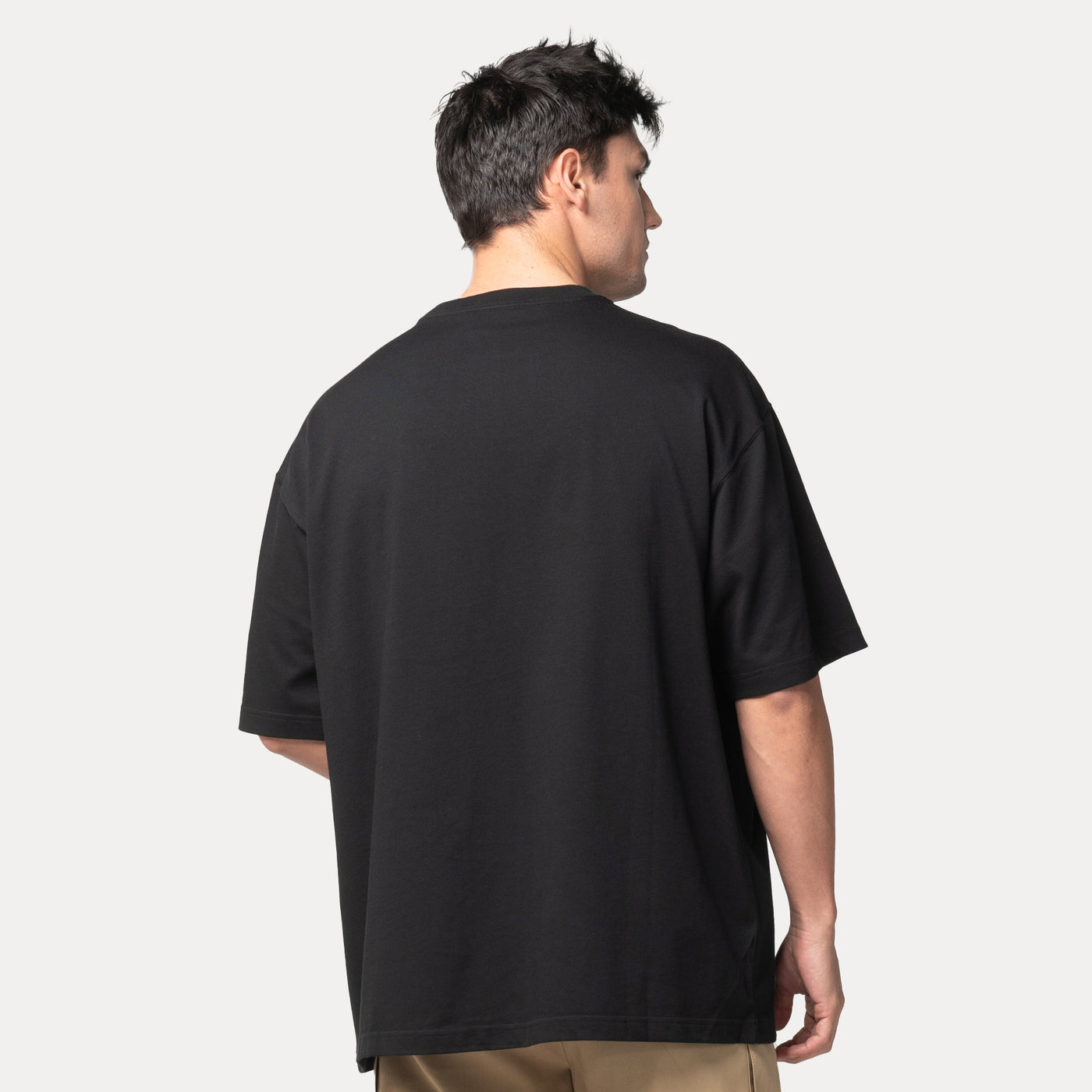 NEW ERA BASKETBALL TONAL PACK BLACK OVERSIZED SHORT SLEEVE T-SHIRT