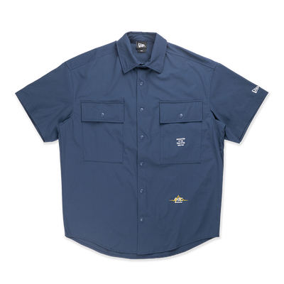 NEW ERA SPRINGTIME RHYTHM NAVY SHORT SLEEVE SHIRT