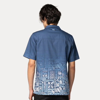 NEW ERA MARINE LIFE CLUB OCEANSIDE BLUE SHORT SLEEVE SHIRT