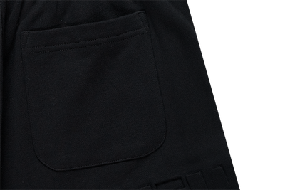 NEW ERA BASKETBALL TONAL PACK BLACK KNIT SHORTS