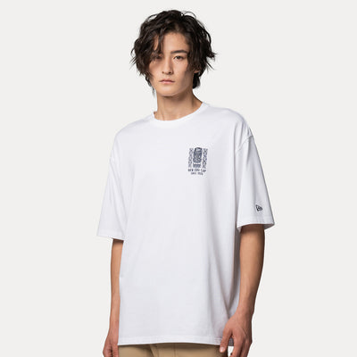 NEW ERA MARINE LIFE CLUB WHITE OVERSIZED SHORT SLEEVE T-SHIRT