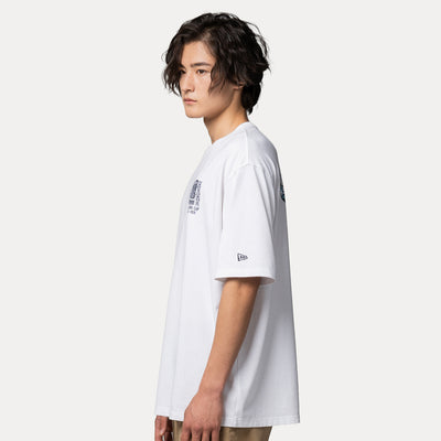 NEW ERA MARINE LIFE CLUB WHITE OVERSIZED SHORT SLEEVE T-SHIRT