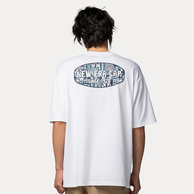 NEW ERA MARINE LIFE CLUB WHITE OVERSIZED SHORT SLEEVE T-SHIRT
