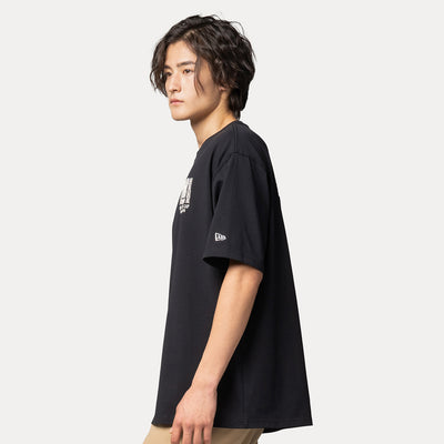 NEW ERA MARINE LIFE CLUB BLACK OVERSIZED SHORT SLEEVE T-SHIRT