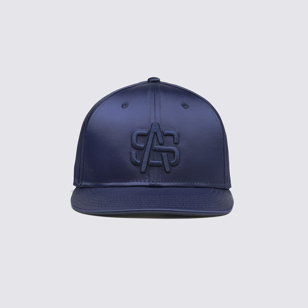 NEW ERA X A. SOCIETY SATIN NAVY 9FIFTY LOW PROFILE CAP