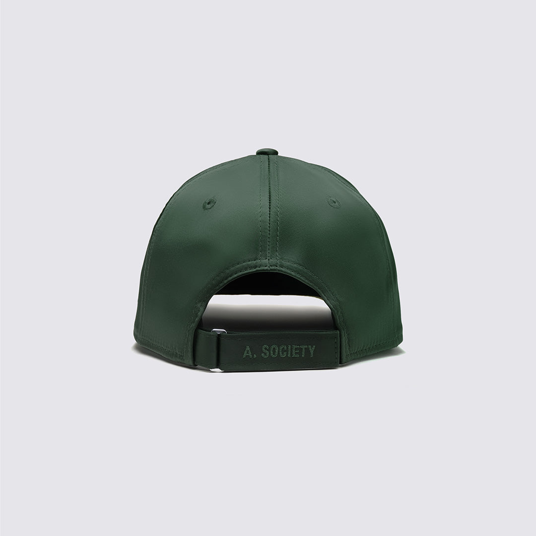 NEW ERA X A. SOCIETY SATIN DARK GREEN 9FIFTY LOW PROFILE CAP