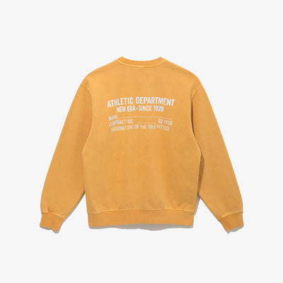 NEW ERA ORIGINATORS NAME TAG SCRIPT DARK YELLOW SWEATSHIRT