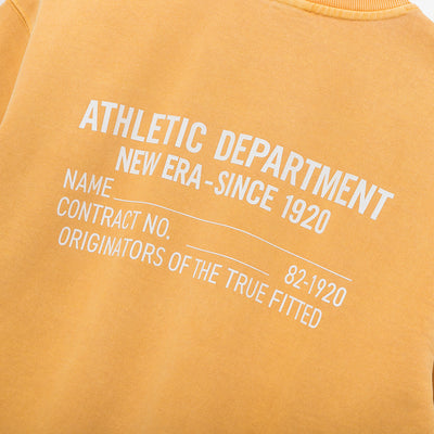 NEW ERA ORIGINATORS NAME TAG SCRIPT DARK YELLOW SWEATSHIRT