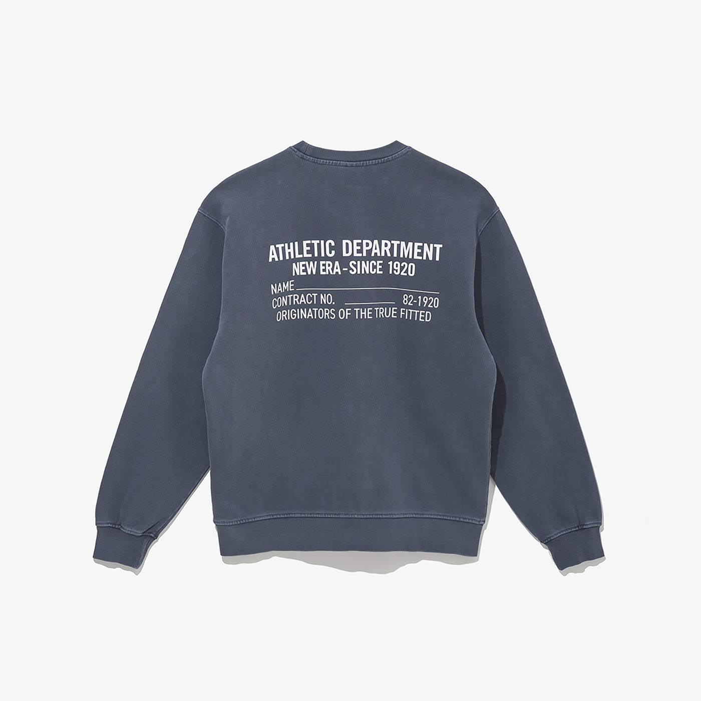 NEW ERA ORIGINATORS NAME TAG SCRIPT NAVY SWEATSHIRT