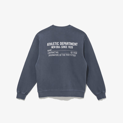 NEW ERA ORIGINATORS NAME TAG SCRIPT NAVY SWEATSHIRT