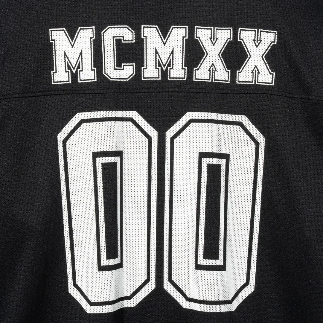NEW ERA MCMXX BLACK LONG SLEEVE MESH TOP