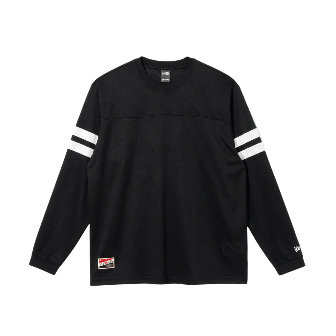 NEW ERA MCMXX BLACK LONG SLEEVE MESH TOP